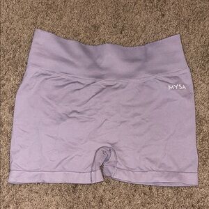 Purple Athletic Shorts with Seamless Design